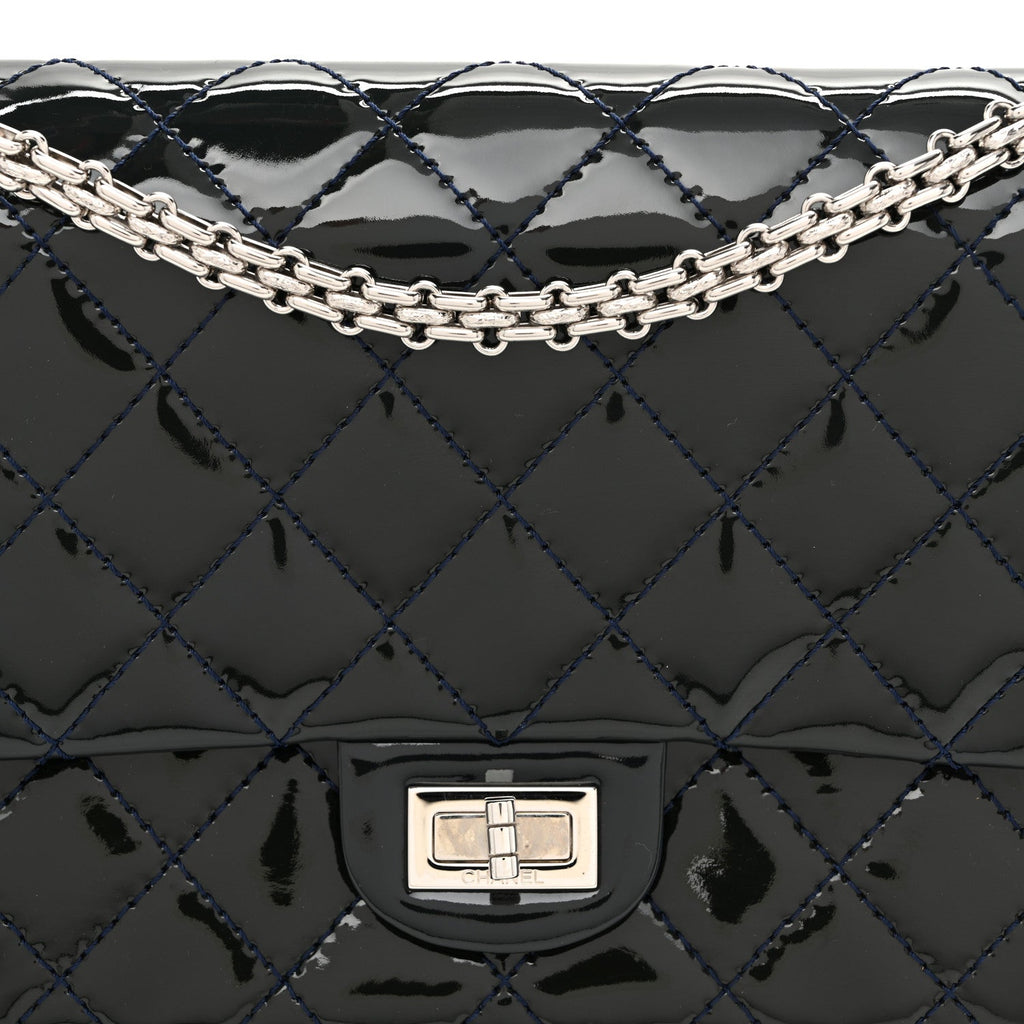 Patent Quilted 2.55 Reissue 226 Flap Blue