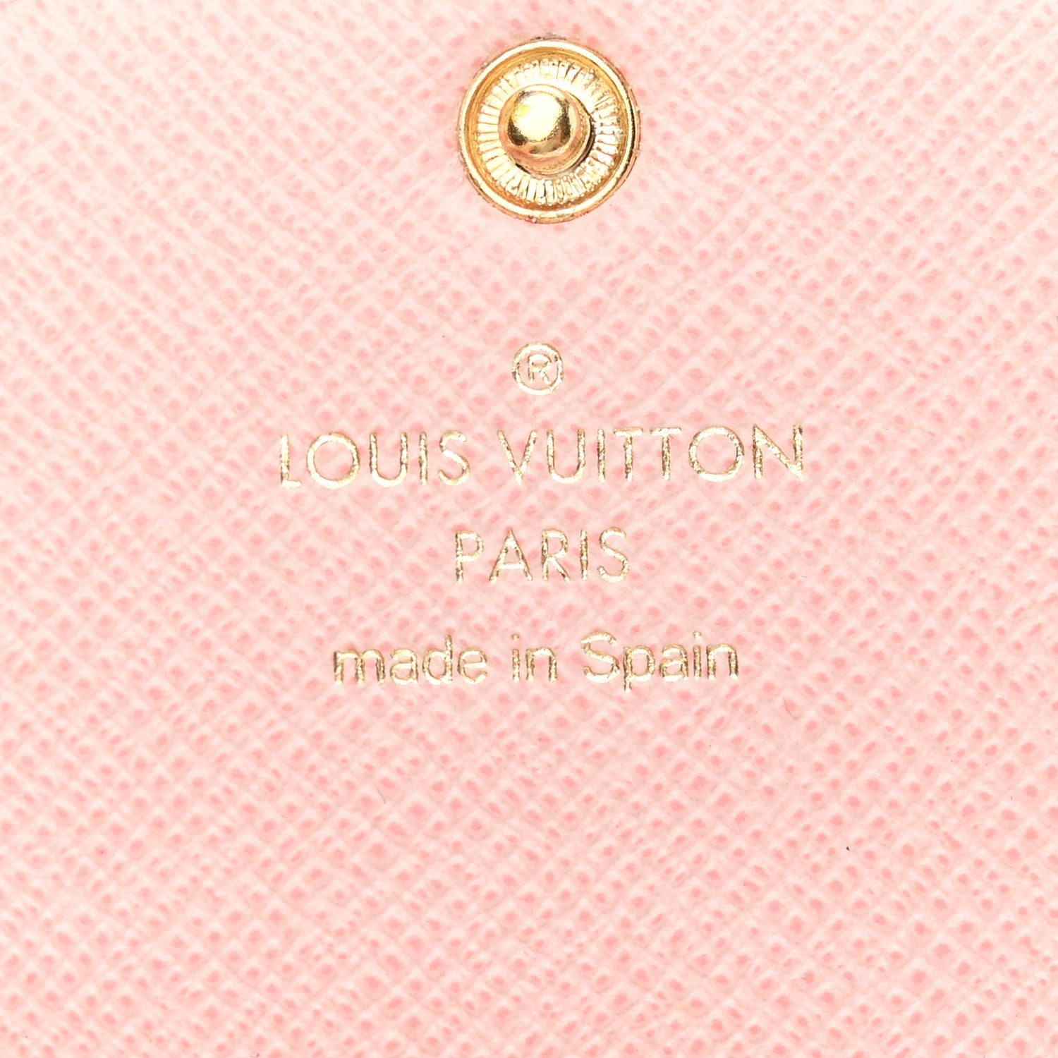 Damier Ebene Rosalie Coin Purse Rose Ballerine