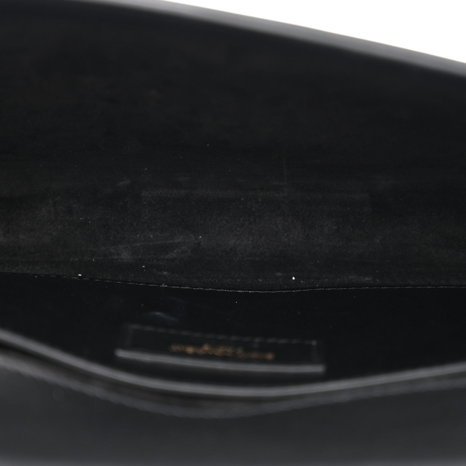 Calfskin Classic Monogram Tassel Clutch Black