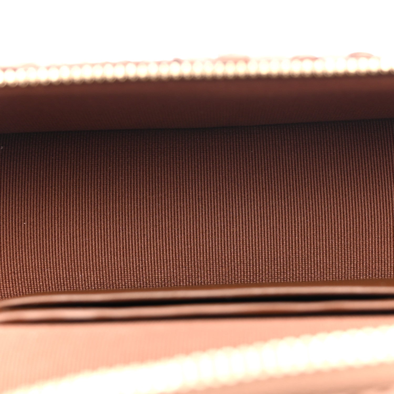 Braided Raffia Quilted Top Handle Slim Vanity With Chain Brown