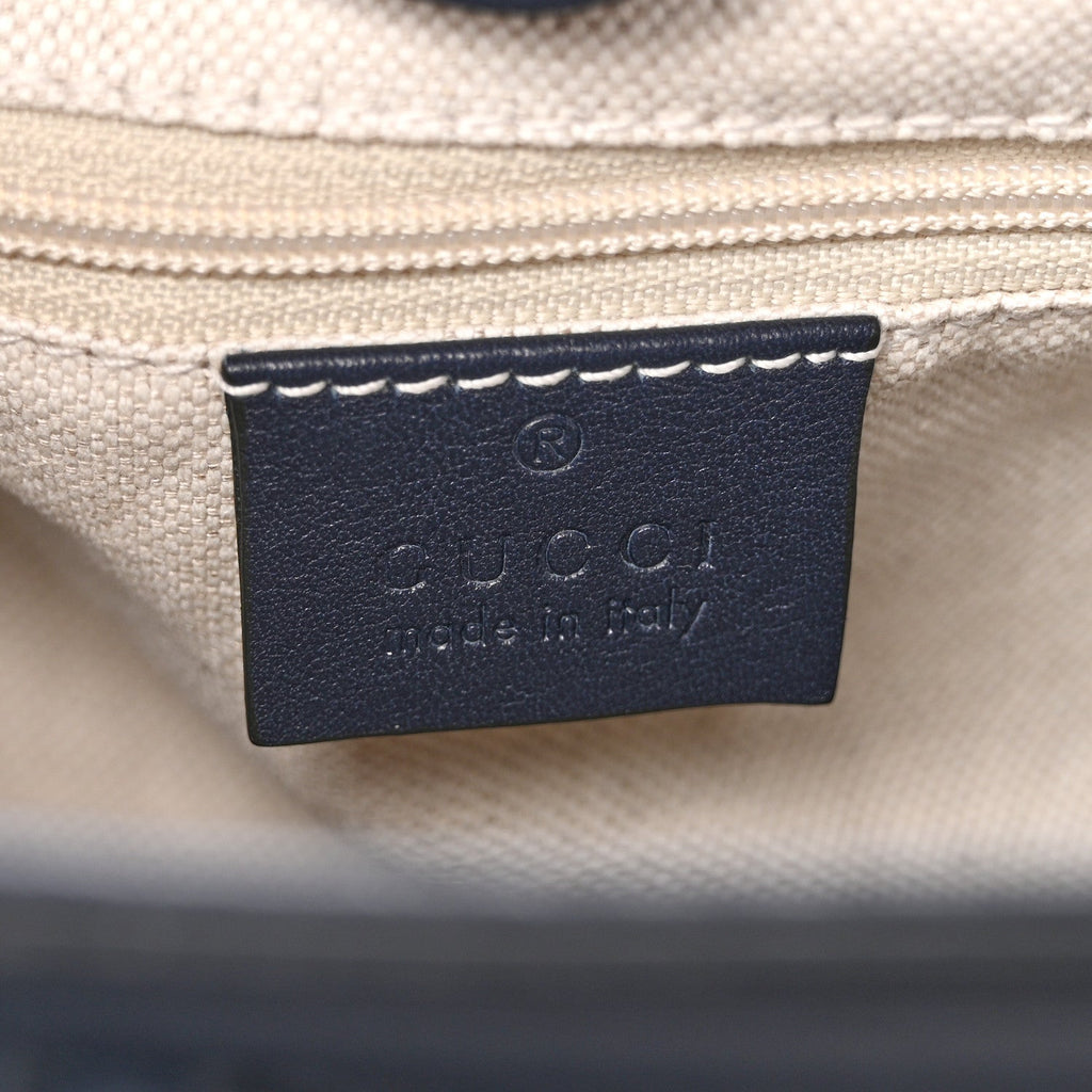 Guccissima Medium Sukey Tote Navy