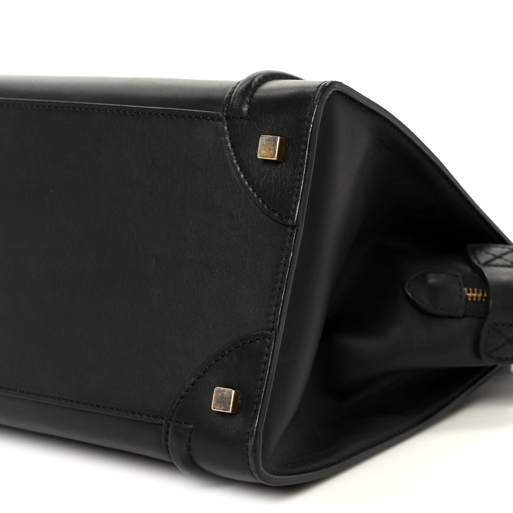 Smooth Calfskin Mini Luggage Black