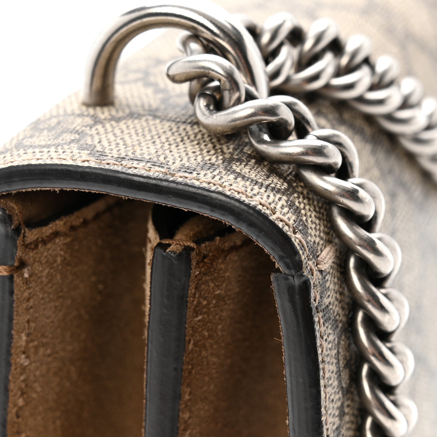 GG Supreme Monogram Small Dionysus Shoulder Bag Taupe