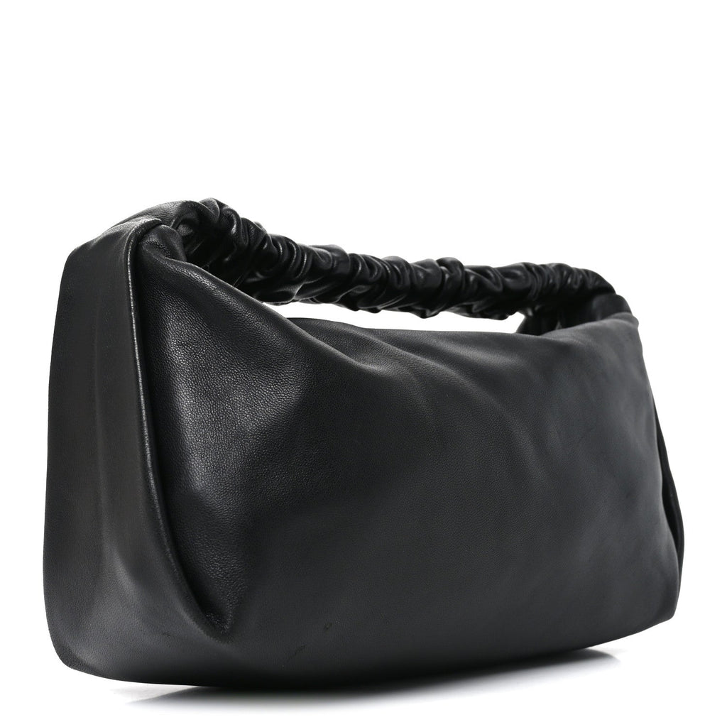 Lambskin Mini Scrunchie Bag Black
