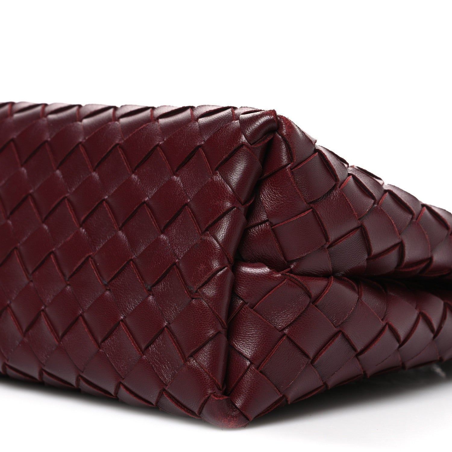 Nappa Intrecciato Small Andiamo Shoulder Bag Barolo