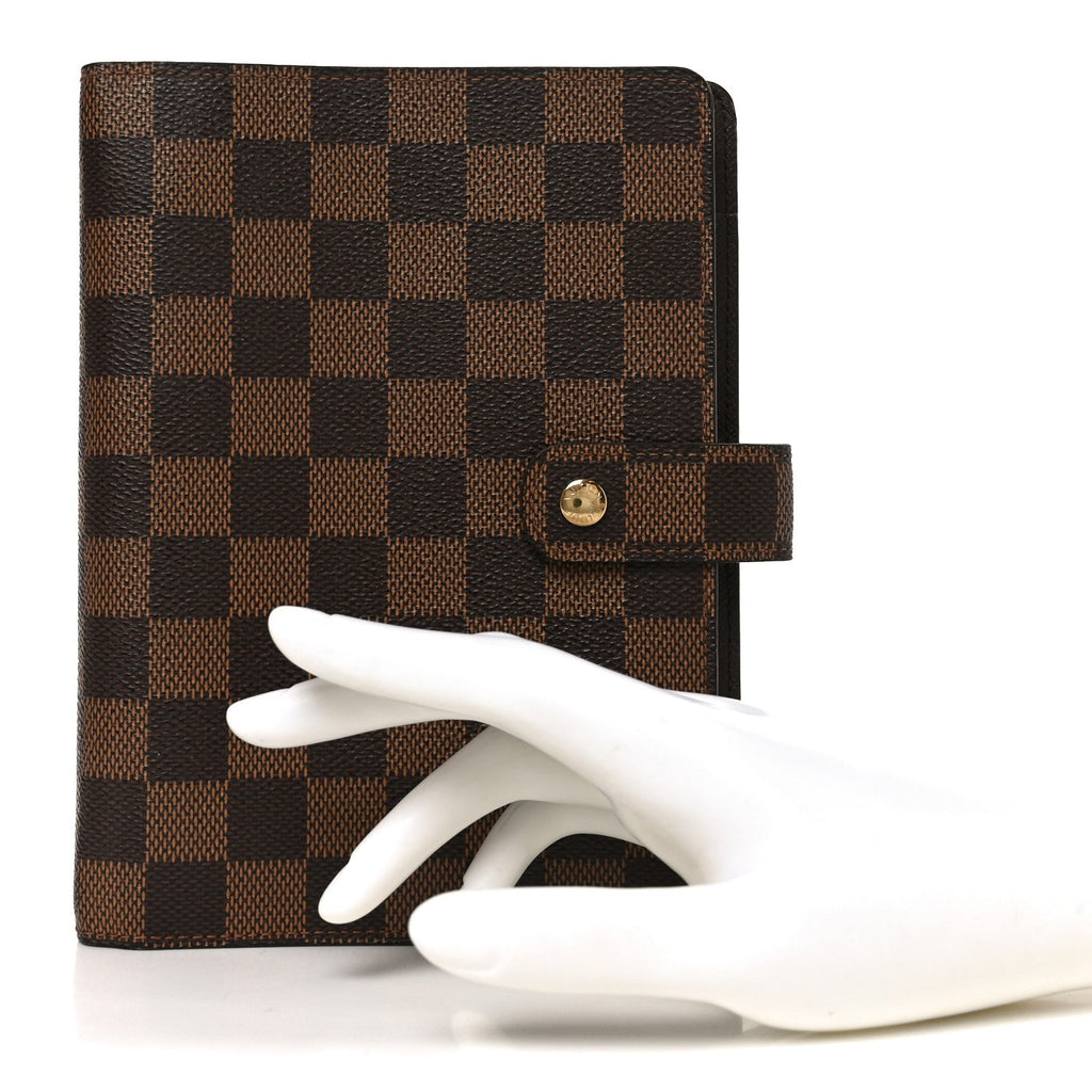 Damier Ebene Medium Ring Agenda Cover