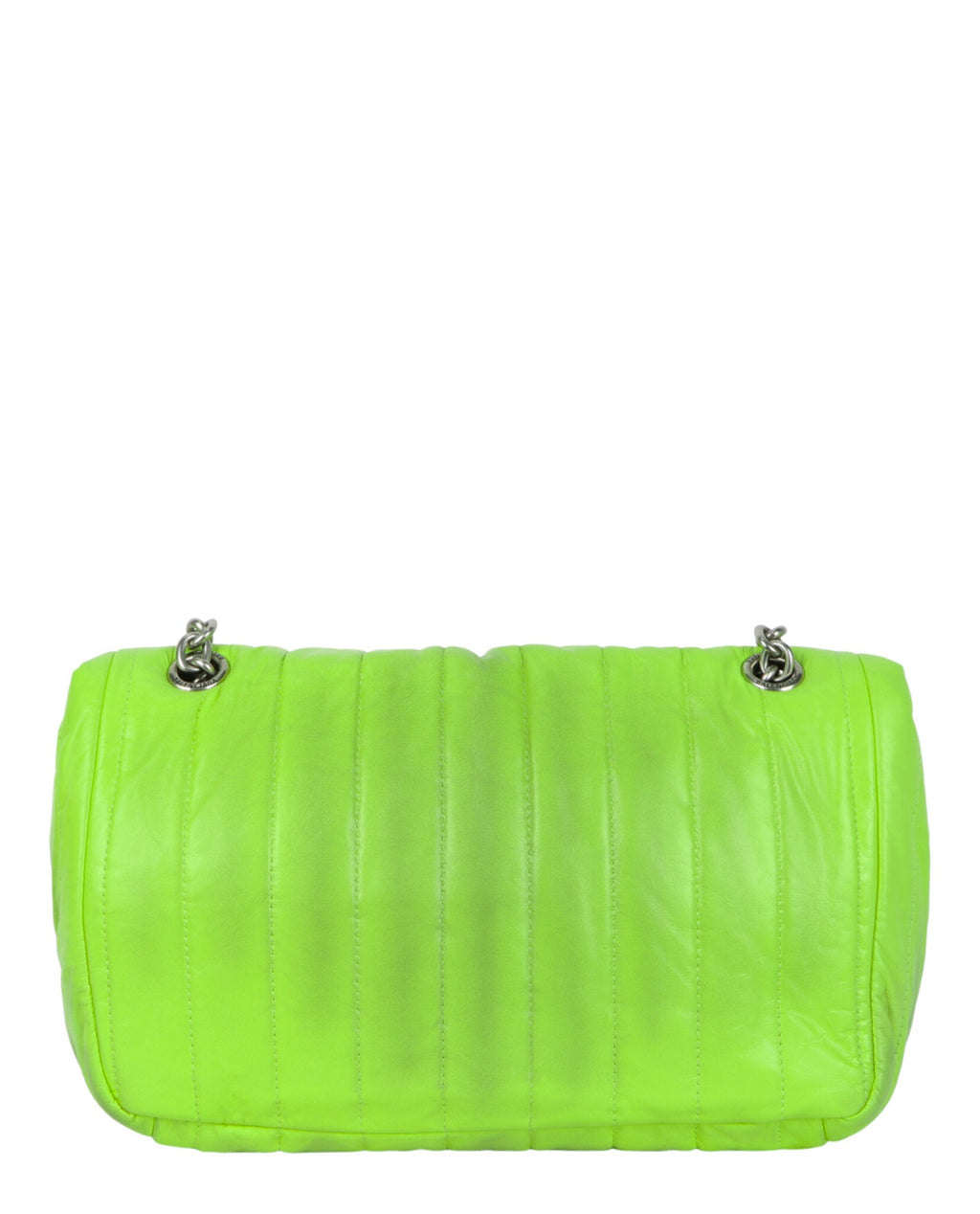 Balenciaga Womens Monaco Sprayed Quilted Small Chain Bag