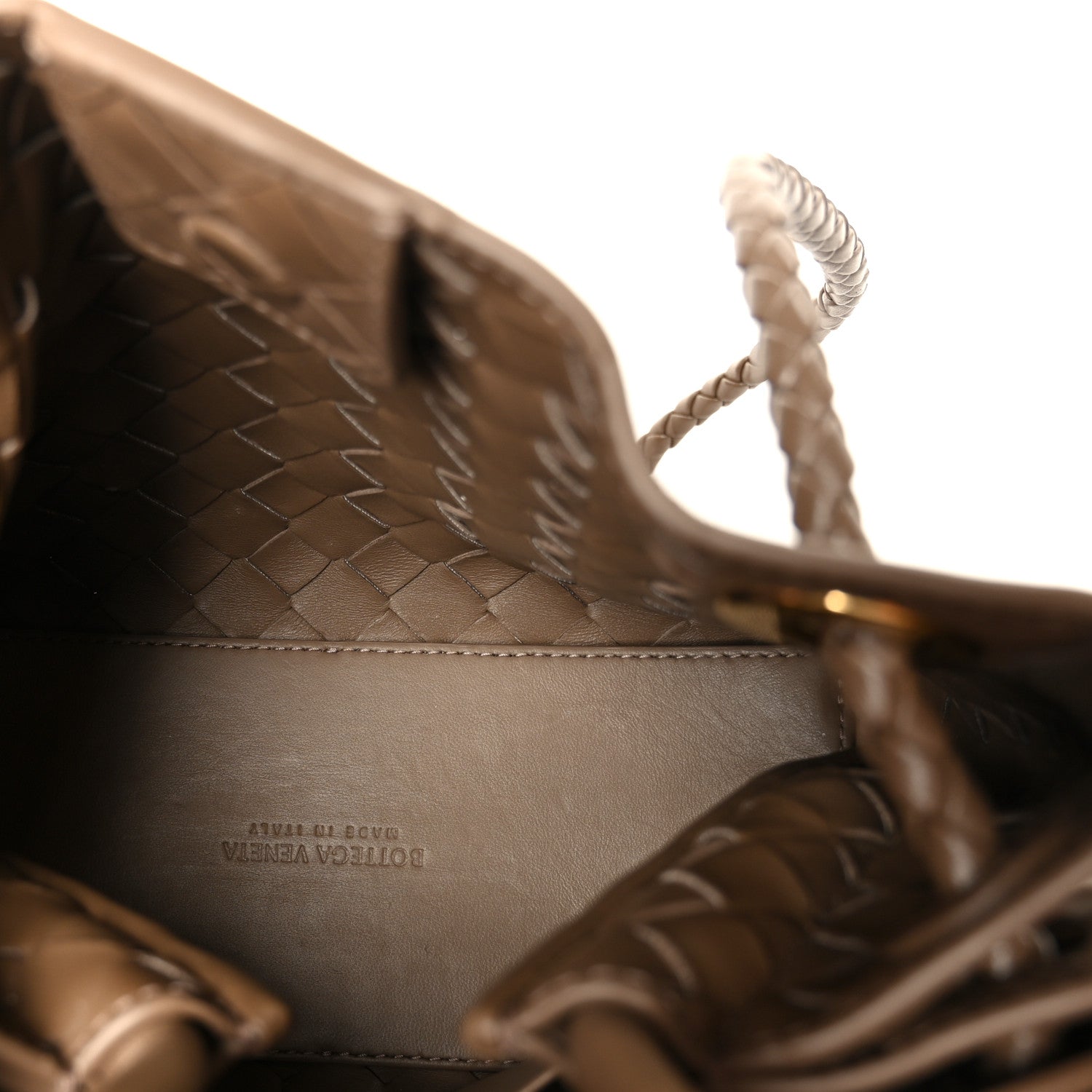 Nappa Intrecciato Small Andiamo Shoulder Bag Pinecone