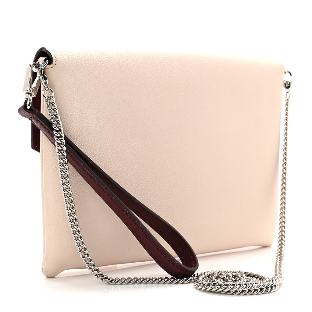 Soft Calfskin My Lockme Pochette Rose Silk Quartz