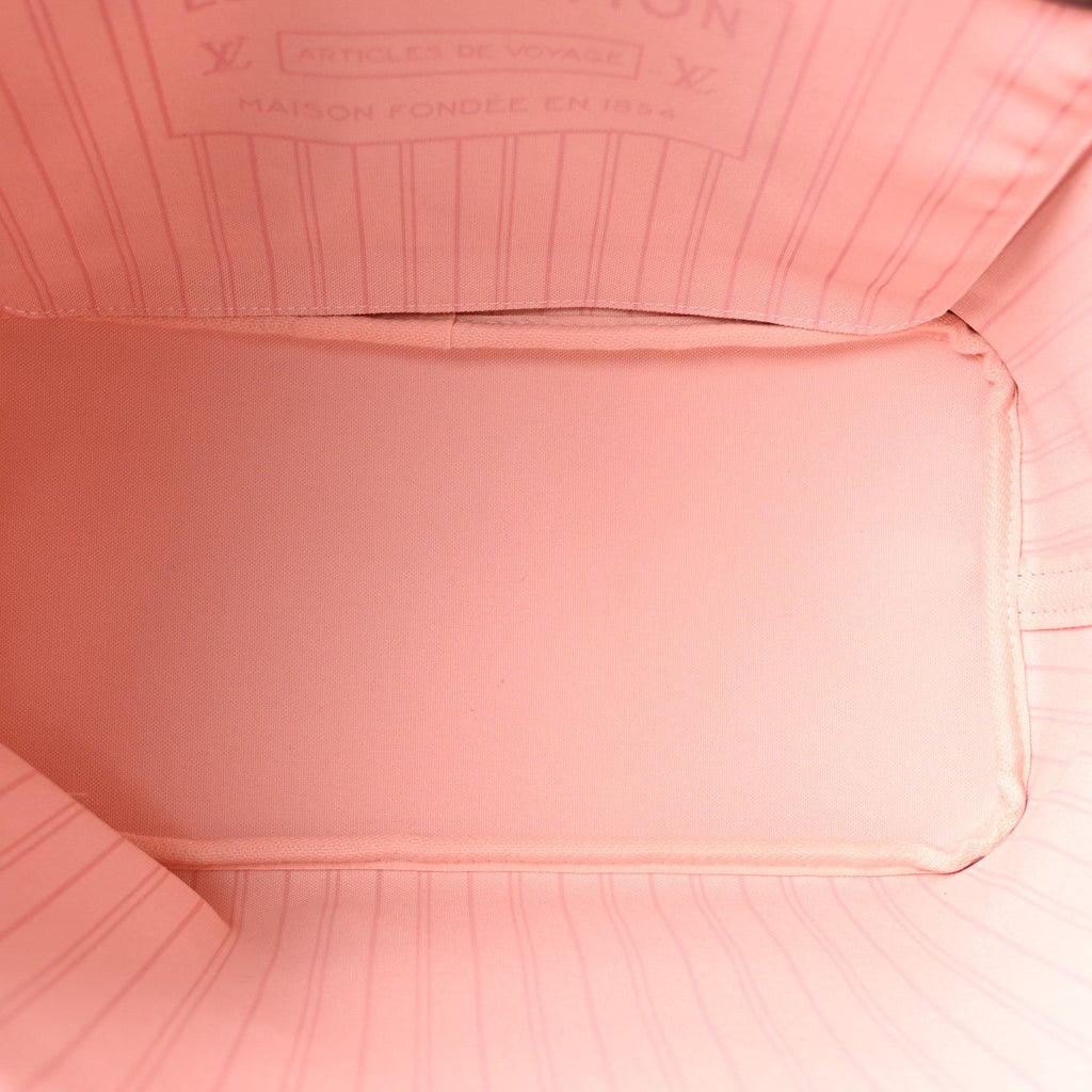 Damier Ebene Neo Neverfull MM Rose Ballerine