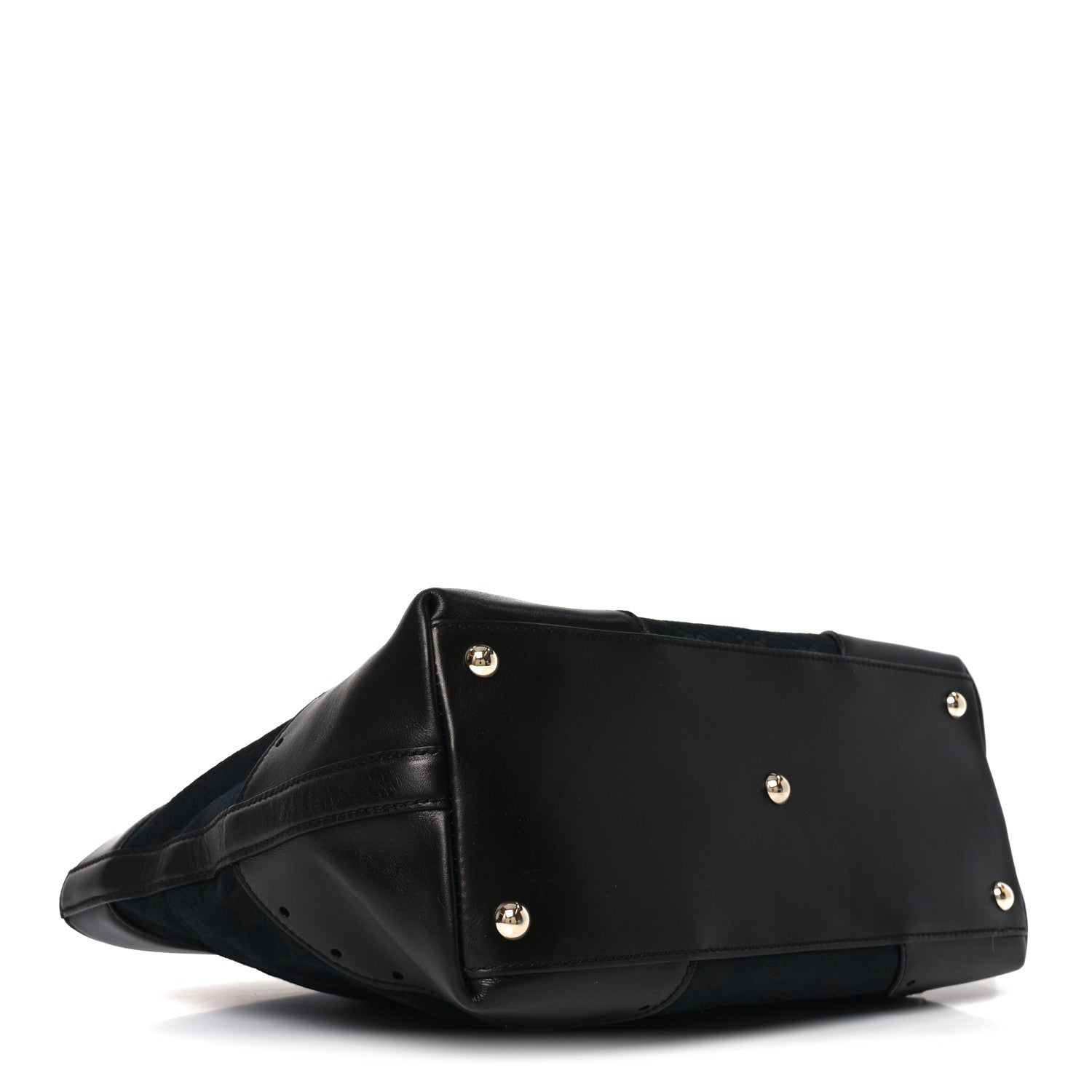 Monogram Large Punch Tote Black