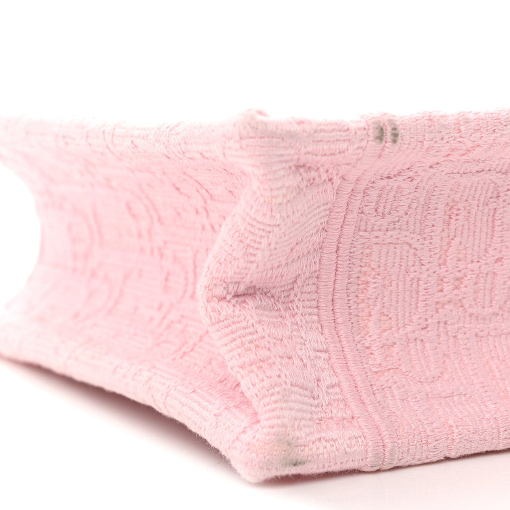 Cotton Toile De Jouy Oblique Embroidered Dior Medaillon Mini Book Tote With Strap Soupir Pink White
