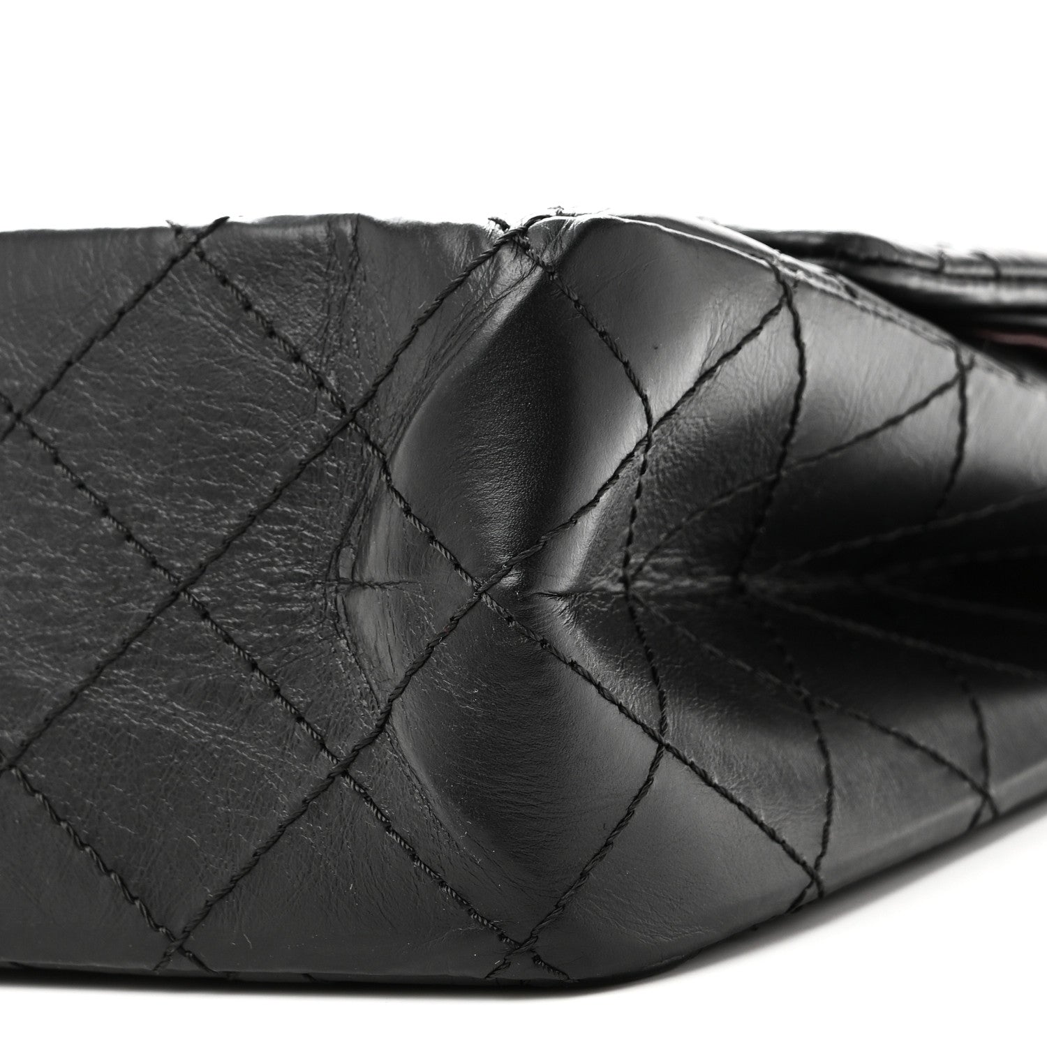 Aged Calfskin Quilted 2.55 Reissue 226 Flap Black