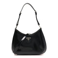 Spazzolato Large Cleo Adjustable Strap Shoulder Bag Black