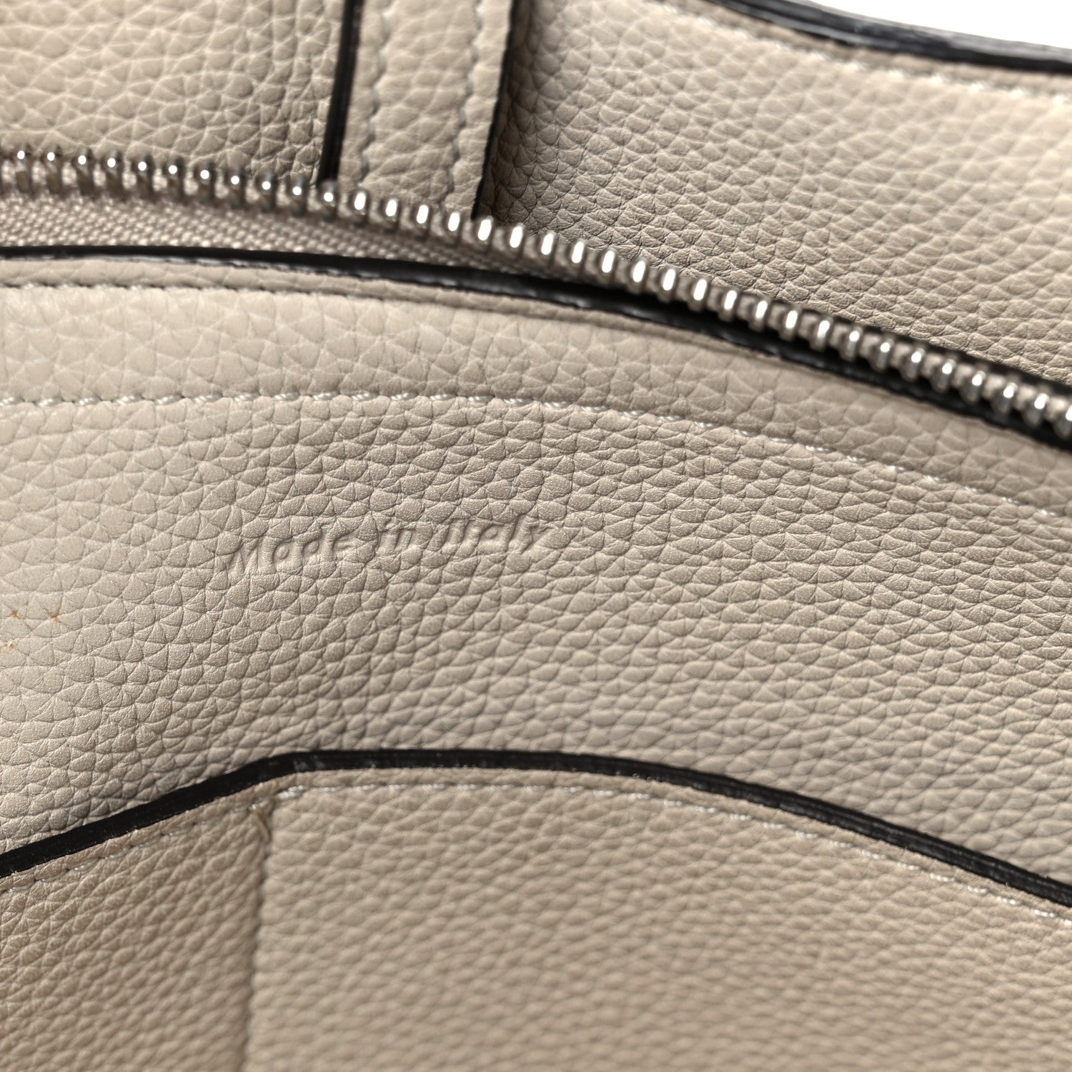 Baby Grained Calfskin Medium Tri-Fold Bag Powder
