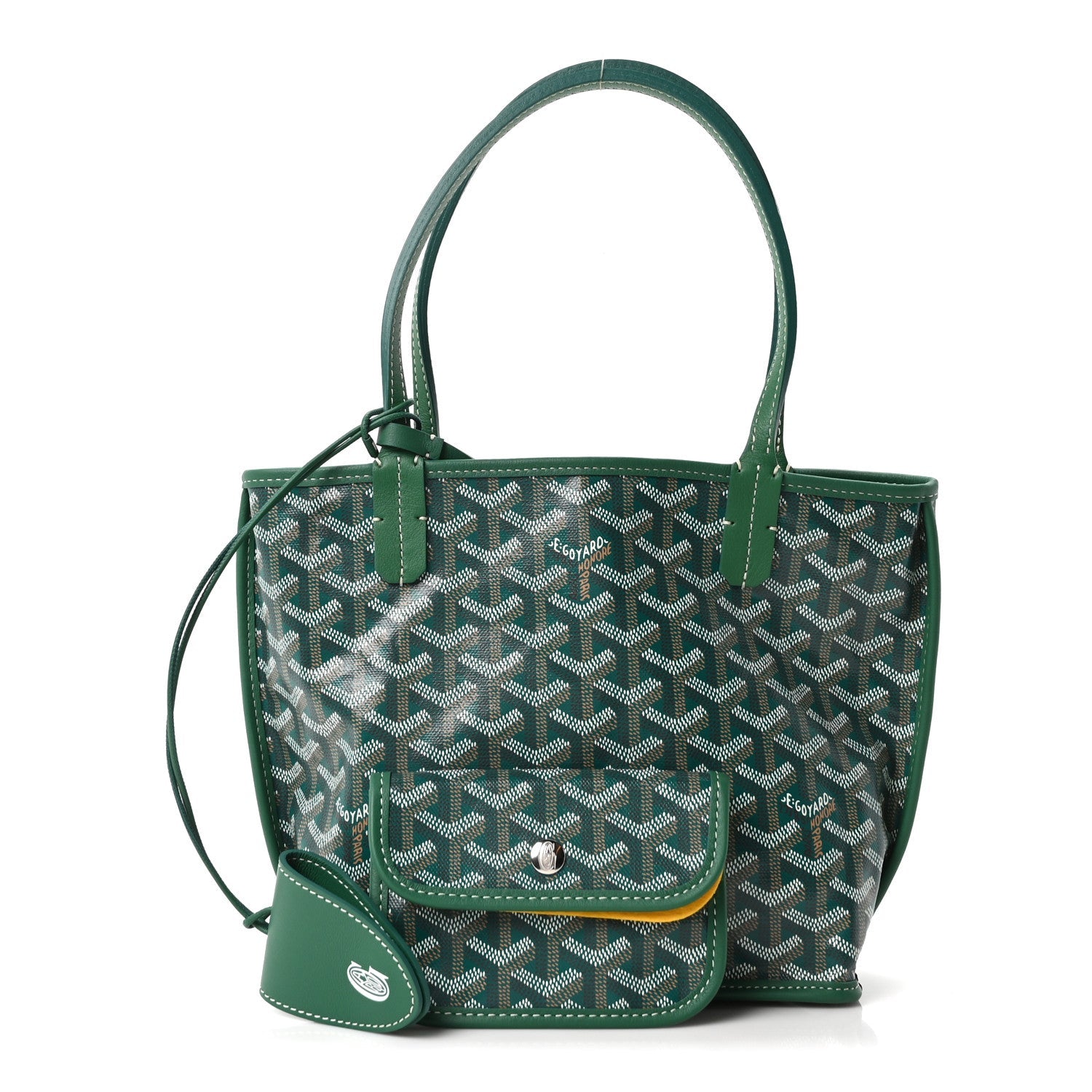 Goyardine Reversible Mini Anjou Green