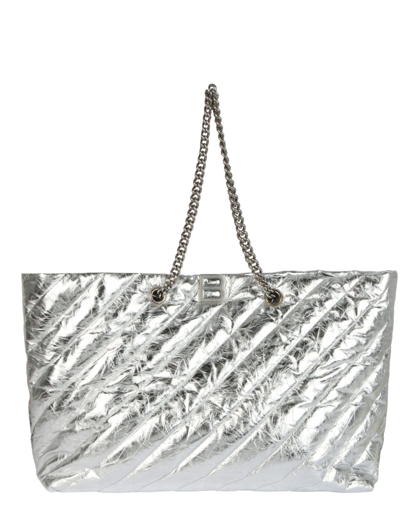 Balenciaga Womens All Crush Quilted Shoulder Bag