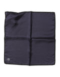 Dolce & Gabbana Blue DG Crown Silk Square Men Foulard Men's Scarf