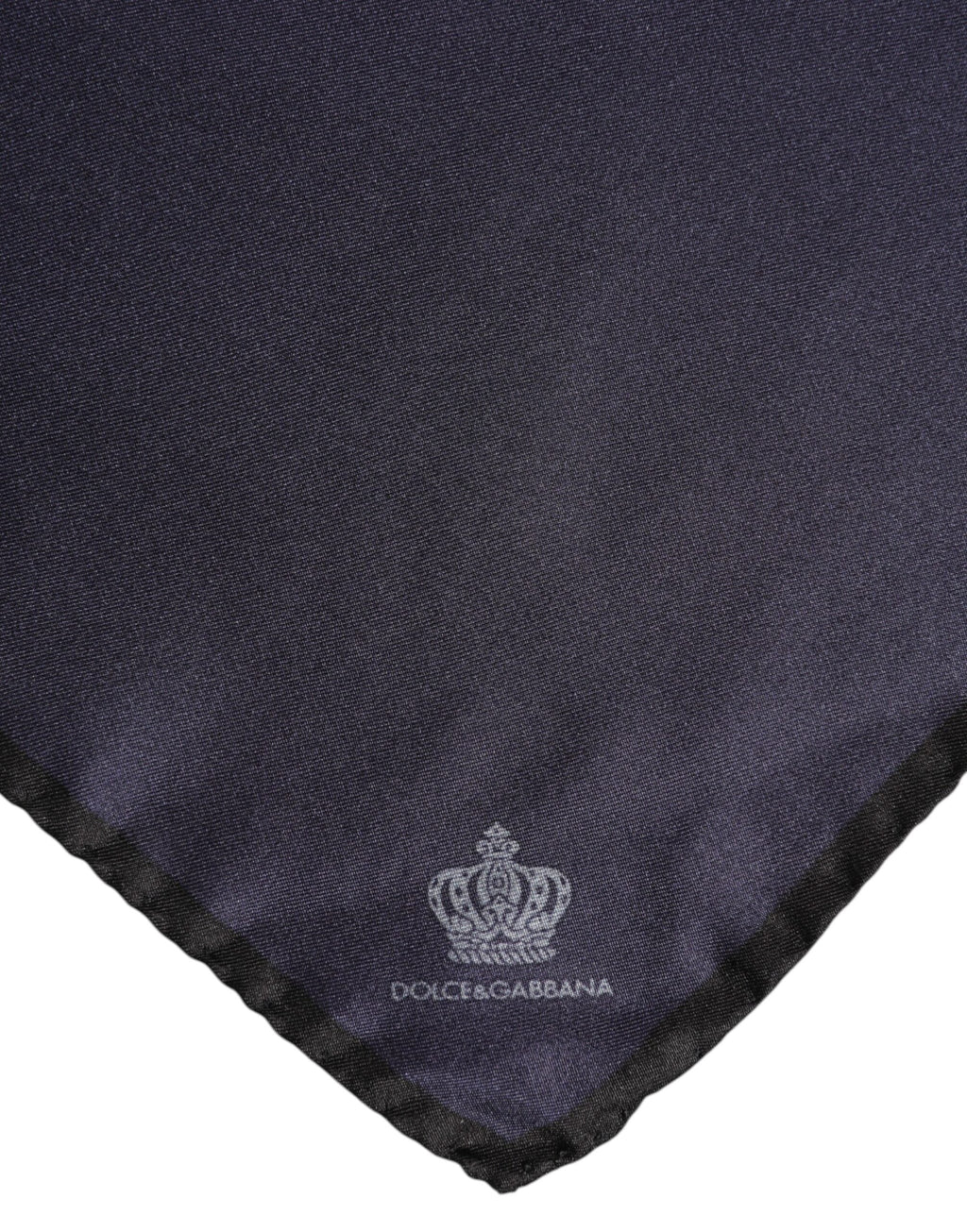 Dolce & Gabbana Blue DG Crown Silk Square Men Foulard Men's Scarf
