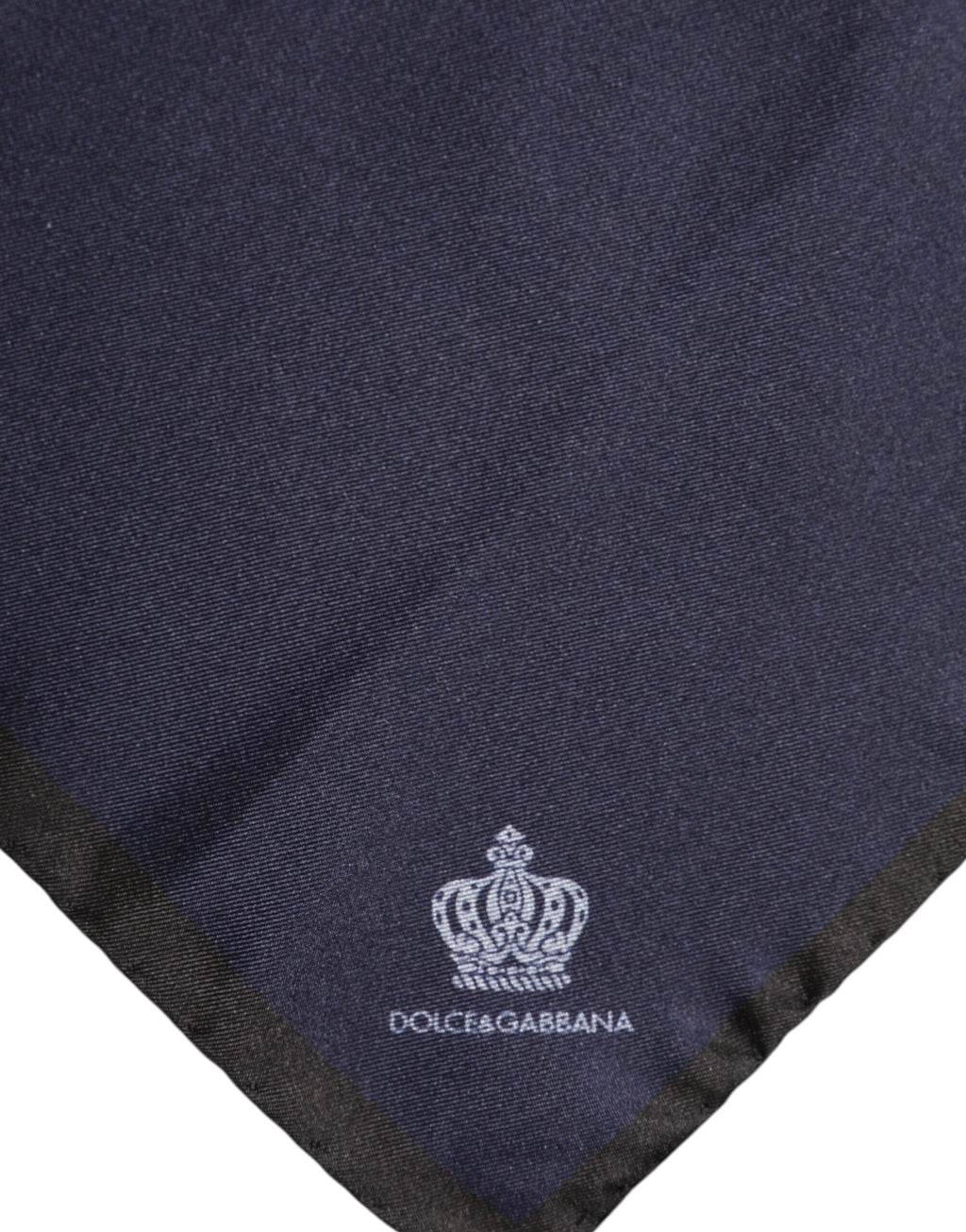 Dolce & Gabbana Blue DG Crown Silk Square Men Foulard Men's Scarf