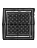 Dolce & Gabbana Black White Polka Dot Men Foulard Men's Scarf