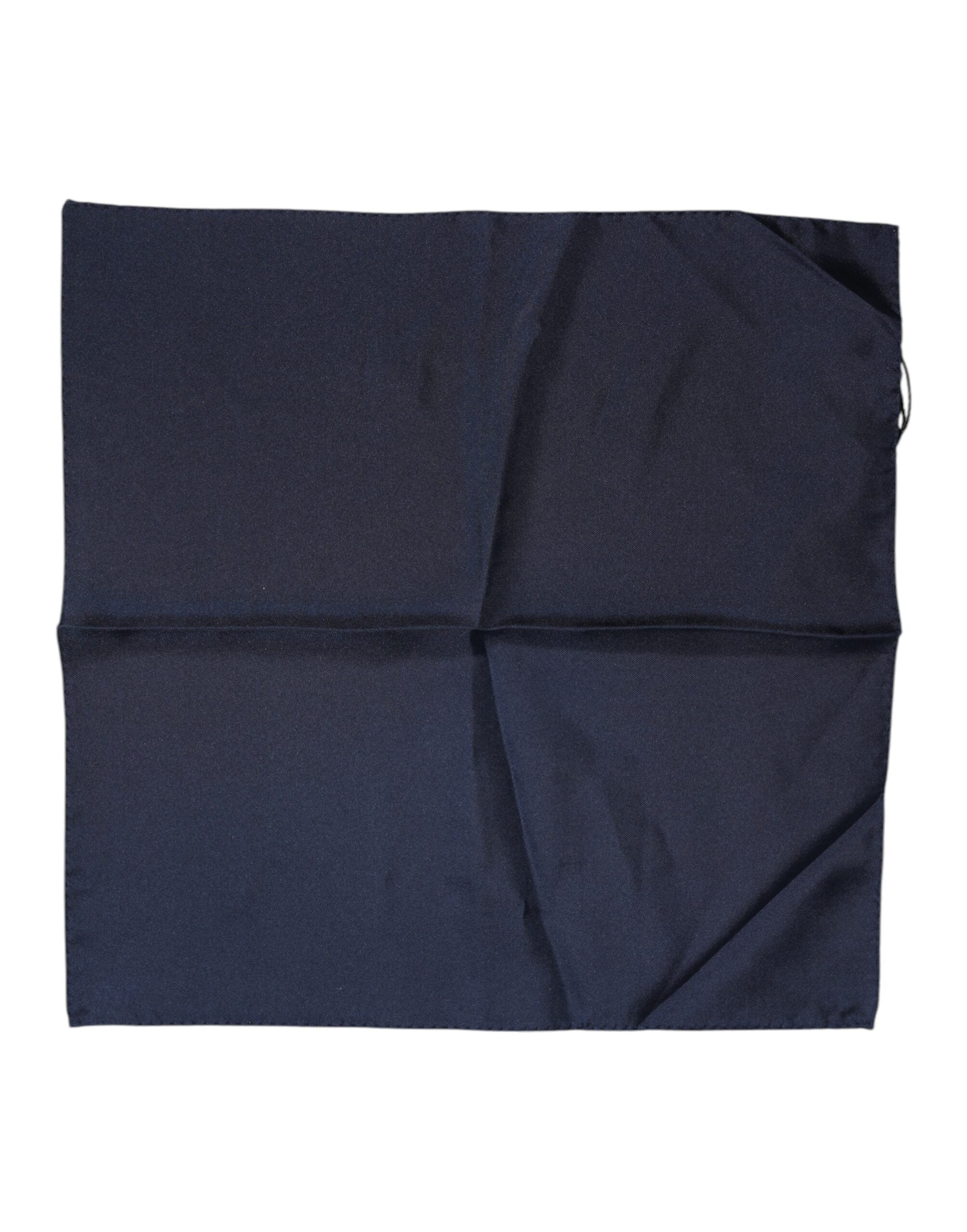 Dolce & Gabbana Dark Blue Silk Square Men Foulard Men's Scarf