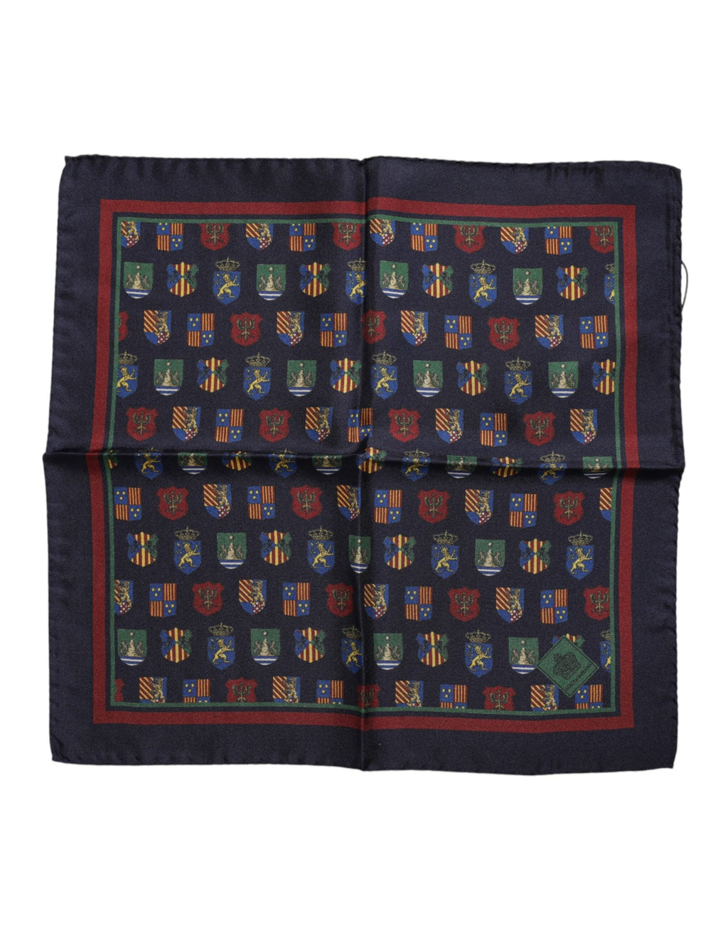 Dolce & Gabbana Multicolor Medals Square Foulard Men's Scarf