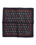 Dolce & Gabbana Multicolor Medals Square Foulard Men's Scarf