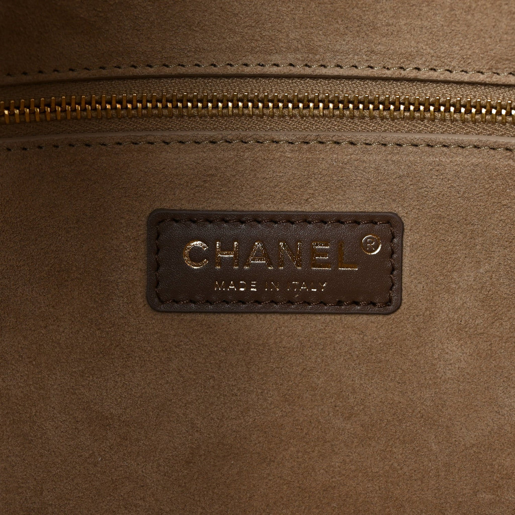 Calfskin Archetype Small Shopping Tote Brown