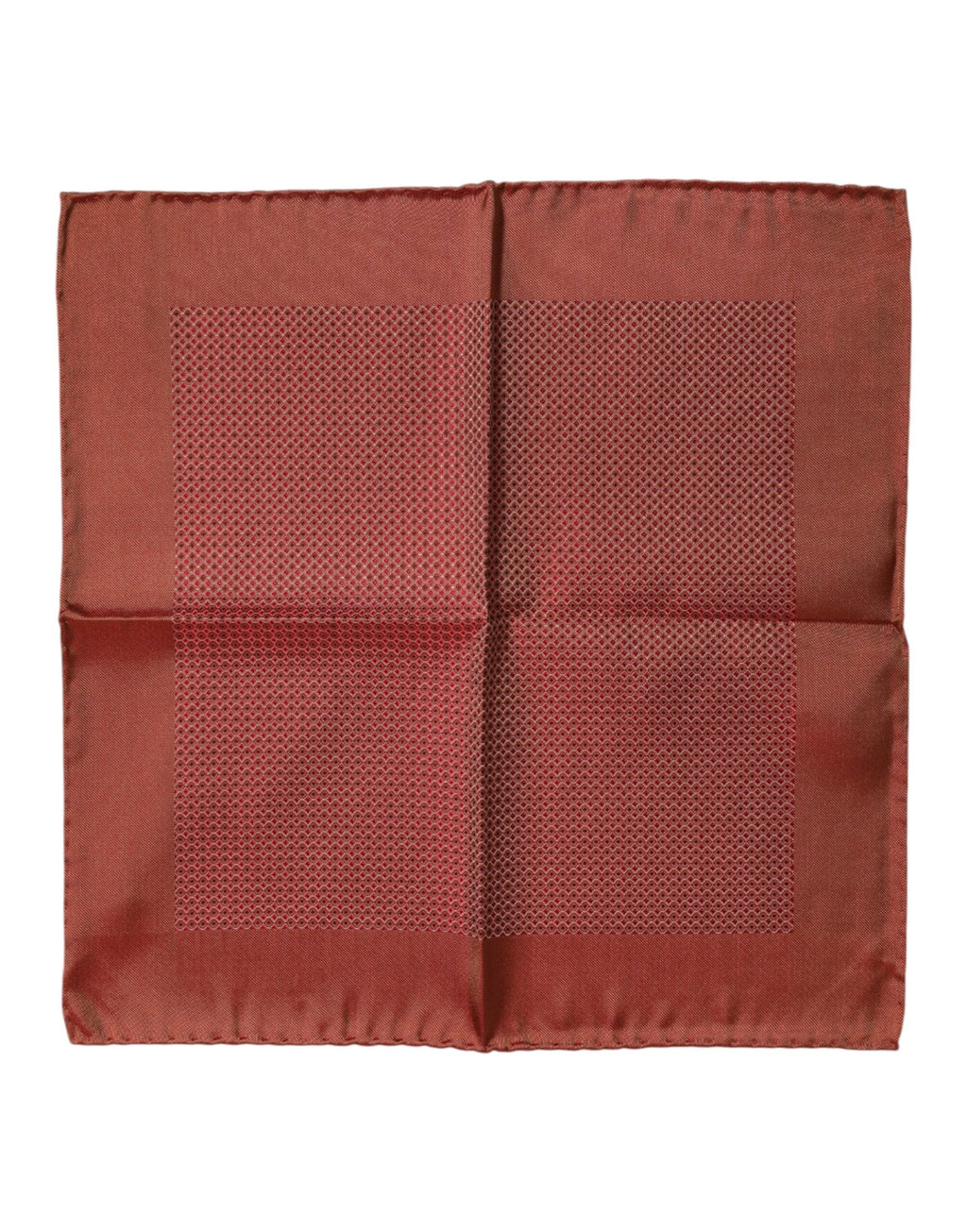 Dolce & Gabbana Orange Silk Square Men Foulard Men's Scarf
