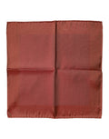 Dolce & Gabbana Orange Silk Square Men Foulard Men's Scarf