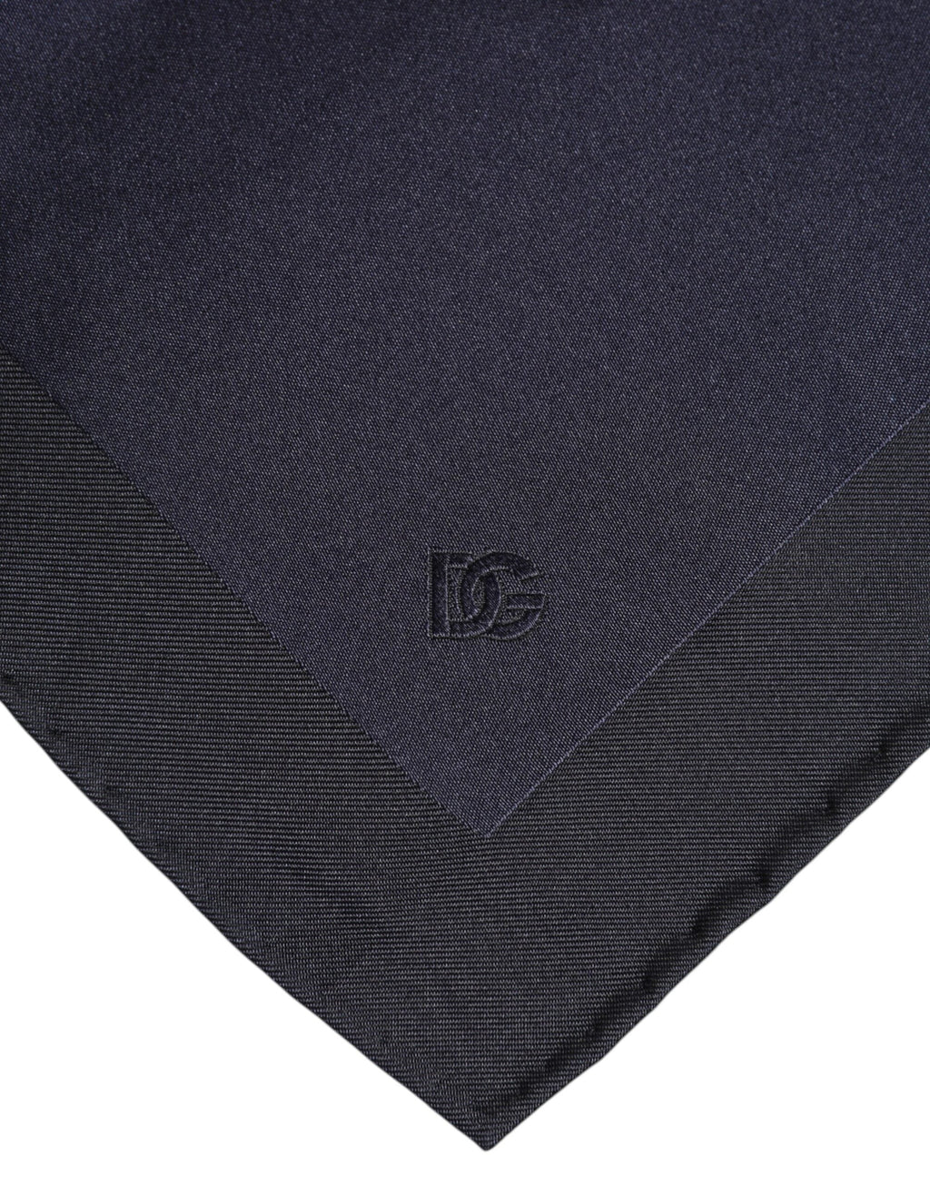 Dolce & Gabbana Dark Blue Silk Square Men Foulard Men's Scarf