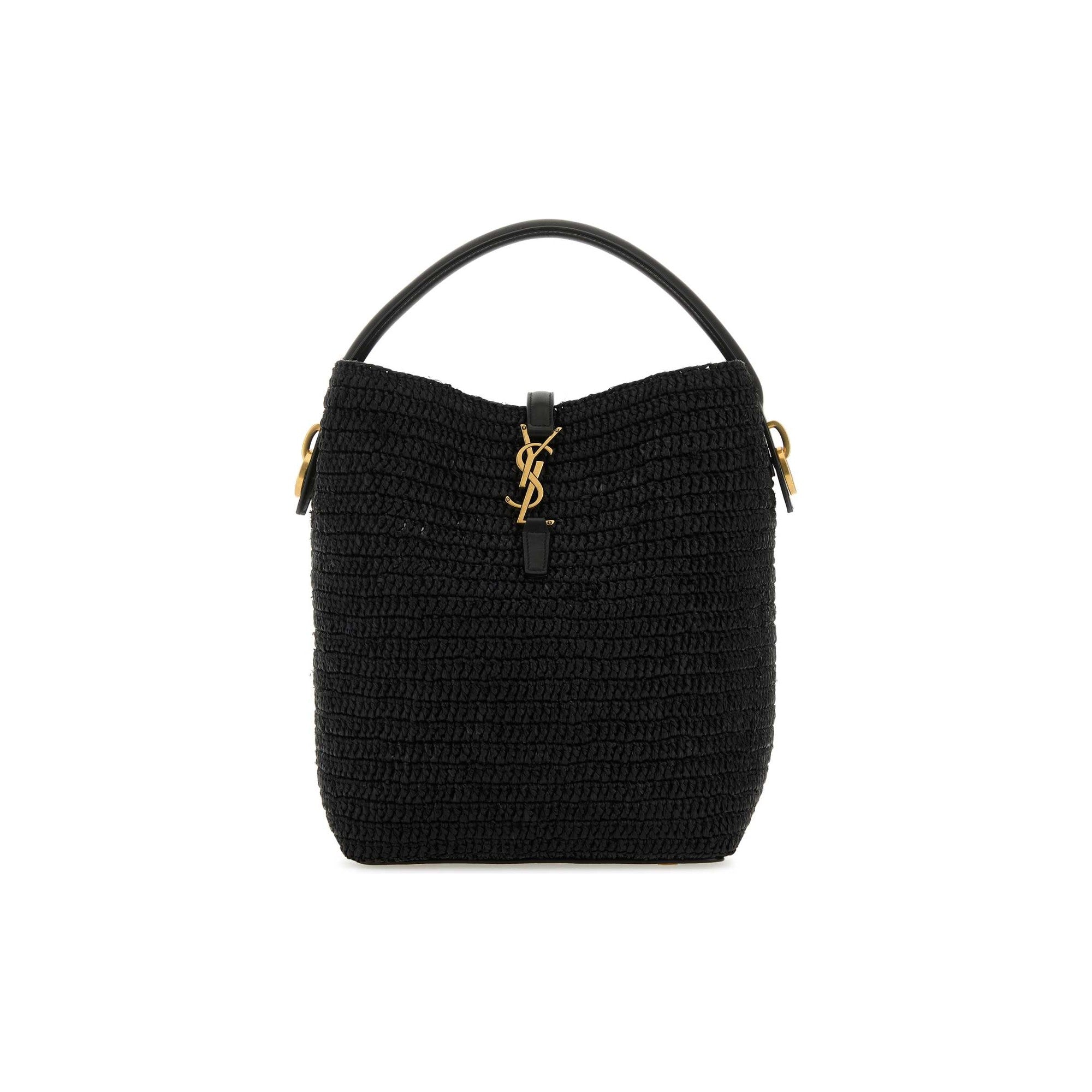 LE 37 supple Raffia Bucket Bag