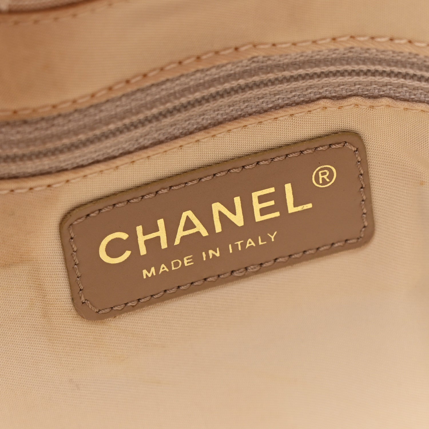 Nylon Medium Travel Tote Beige