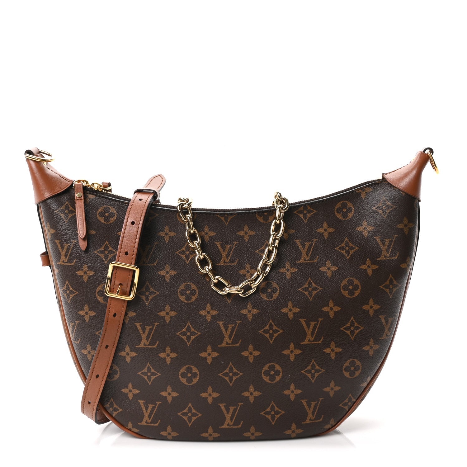 Reverse Monogram Loop Hobo