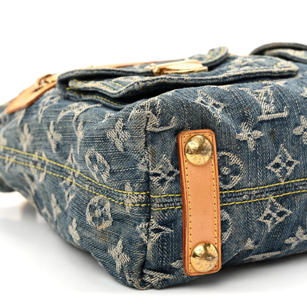 Monogram Denim Baggy PM Blue