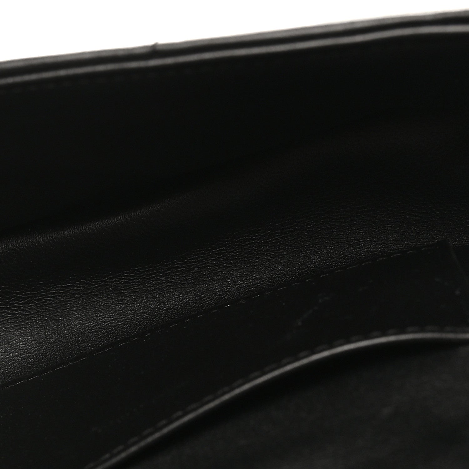 Goatskin Matelasse Mini Chain Shoulder Bag  Black