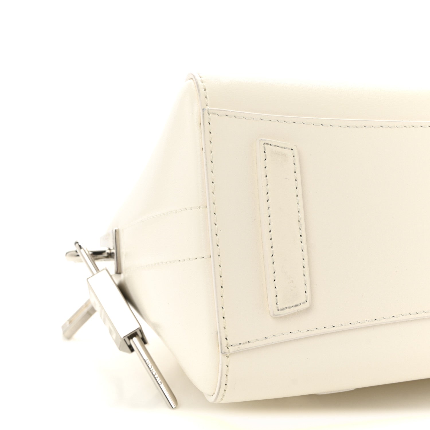 Box Calfskin Mini Lock Antigona Shoulder Bag Ivory