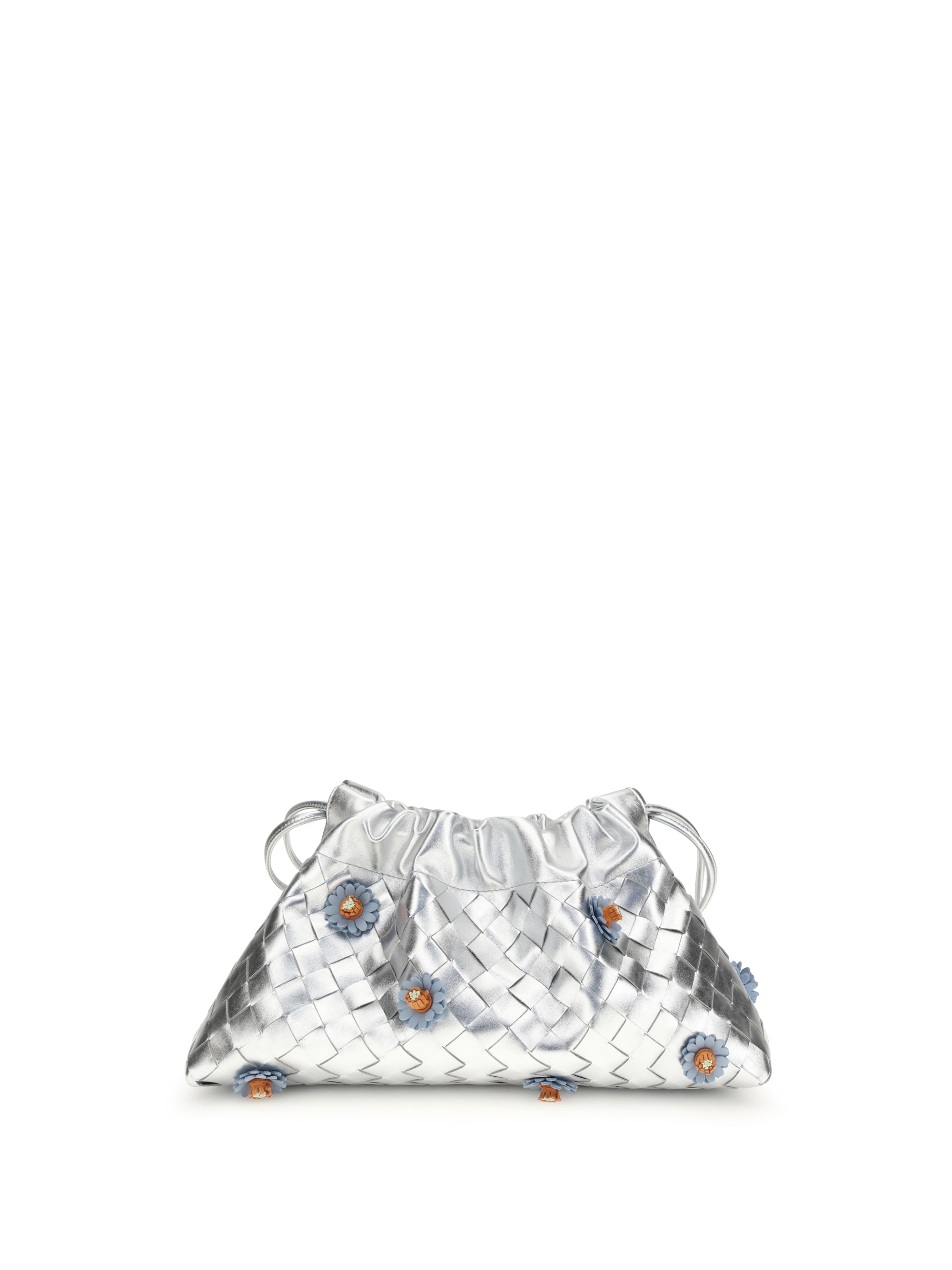 Bottega Veneta Women Dustbag Clutch Bag With Floral Appliqués