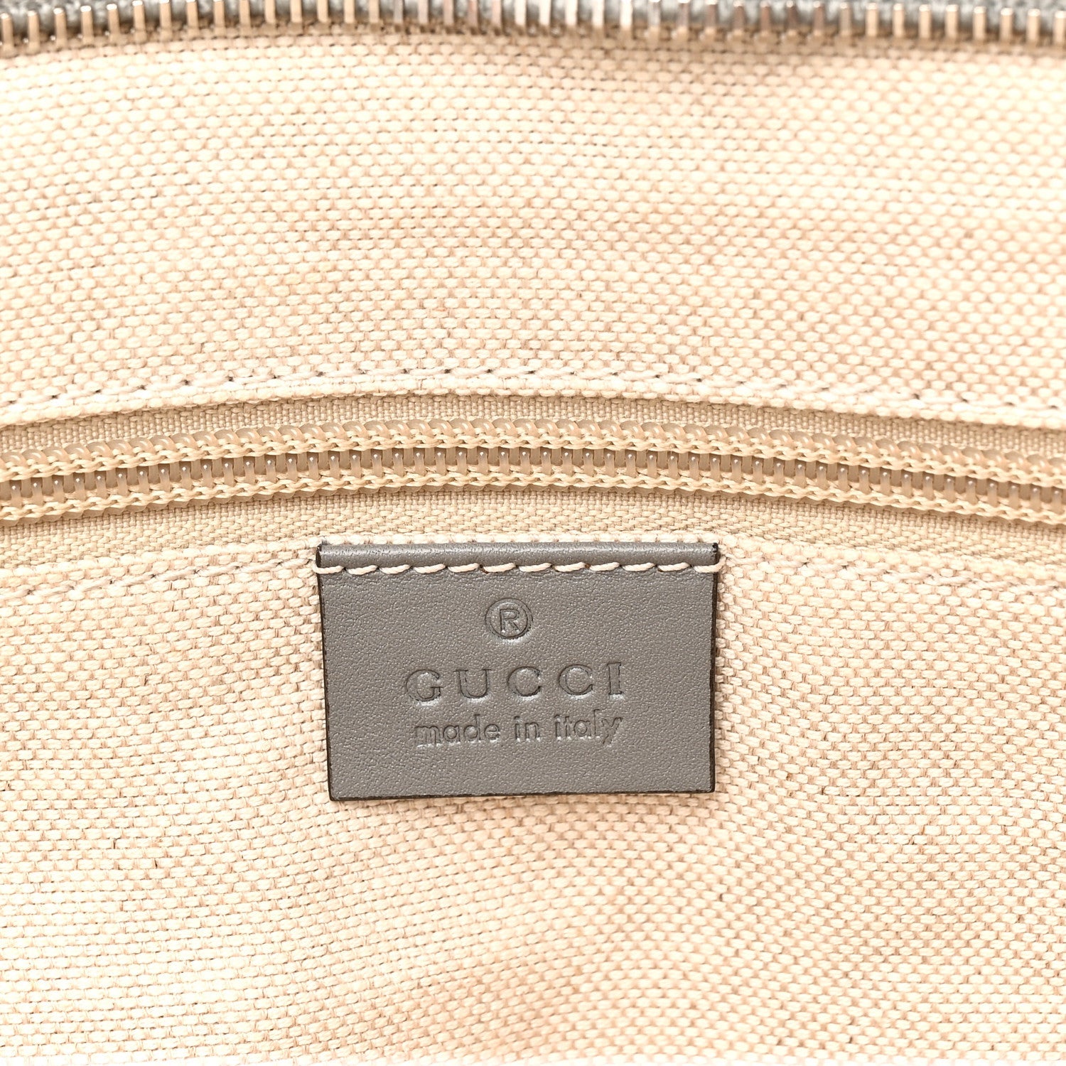 GG Supreme Monogram Medium Zippered Tote Grey