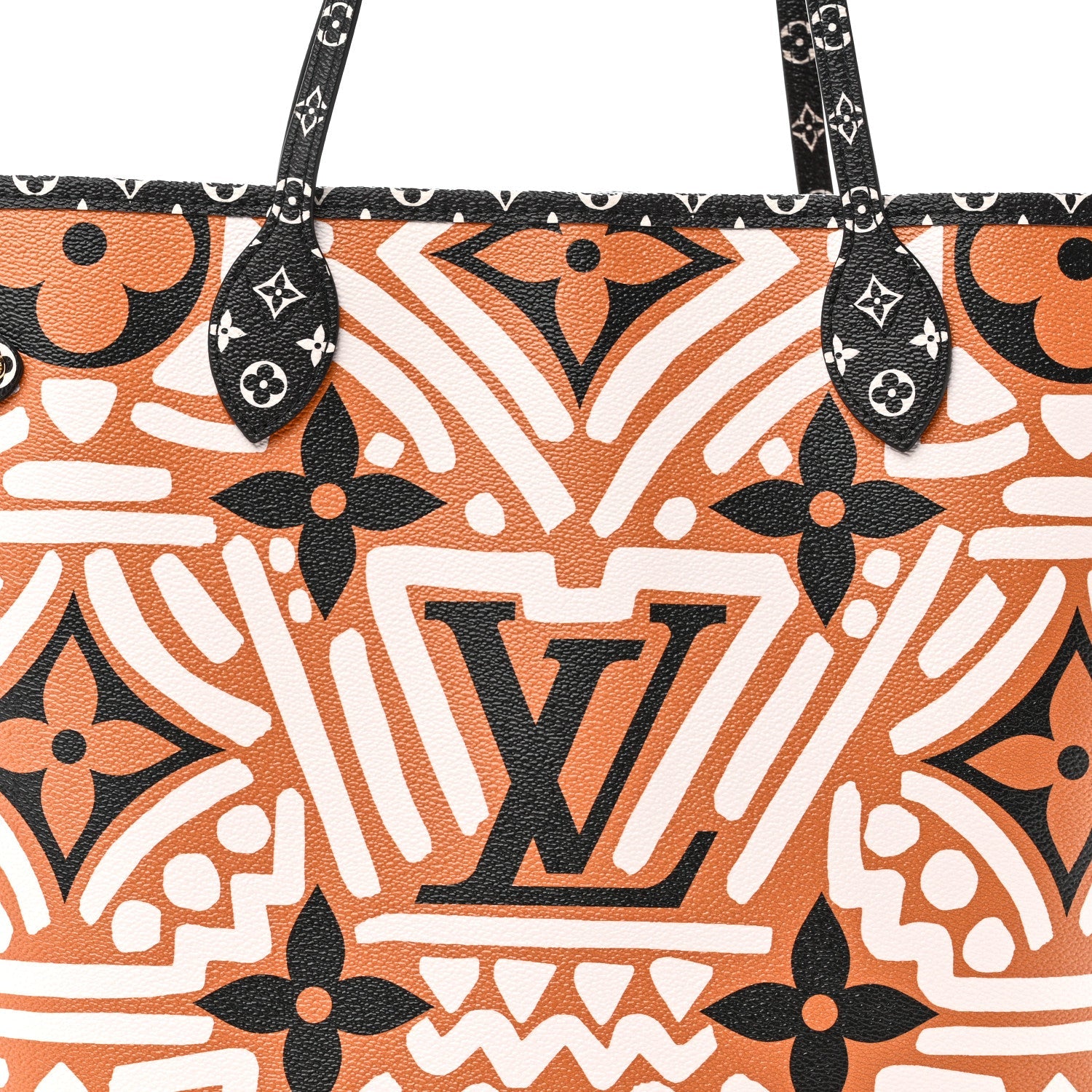 Monogram Giant Crafty Neverfull MM Creme Caramel