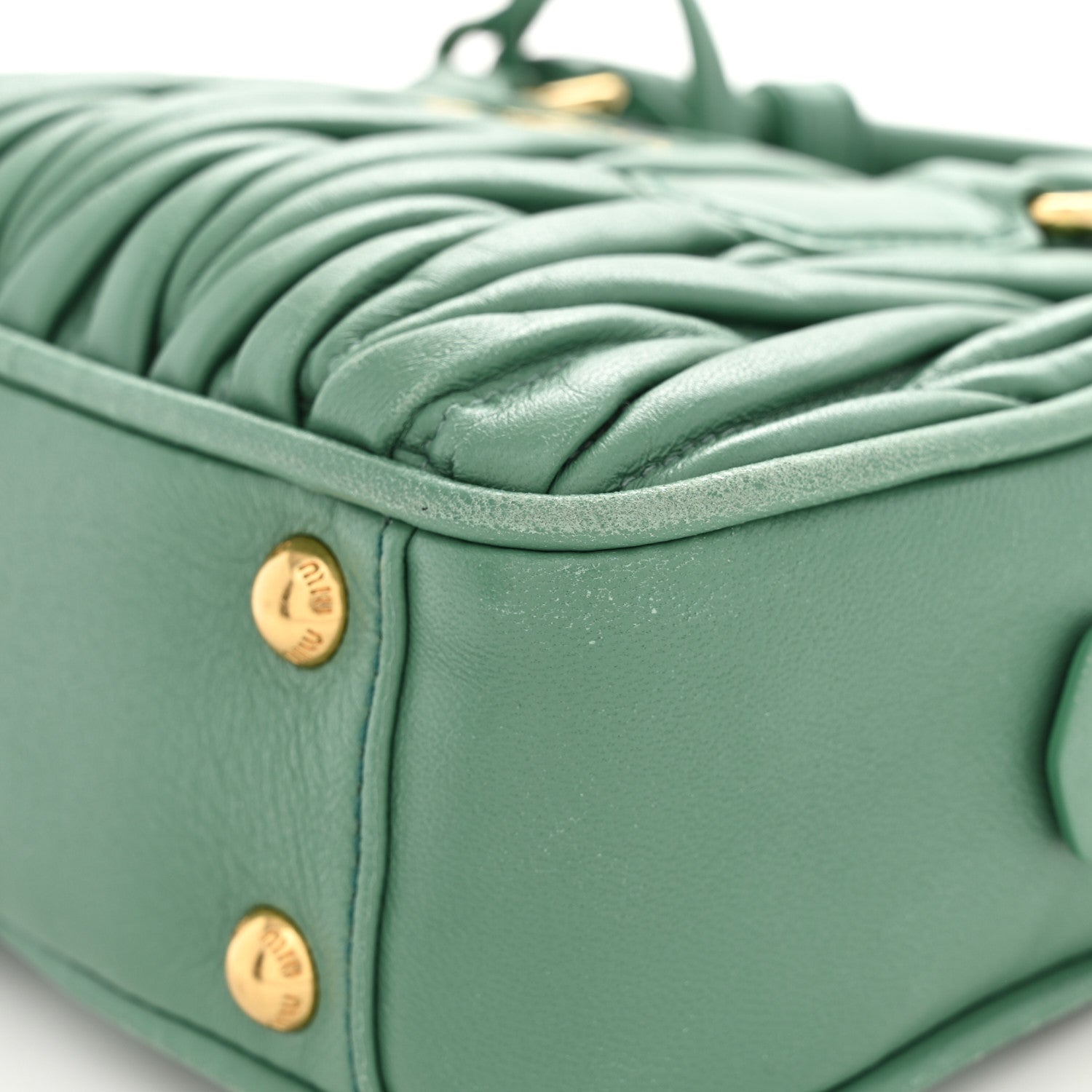 Nappa Matelasse Small Arcadie Green