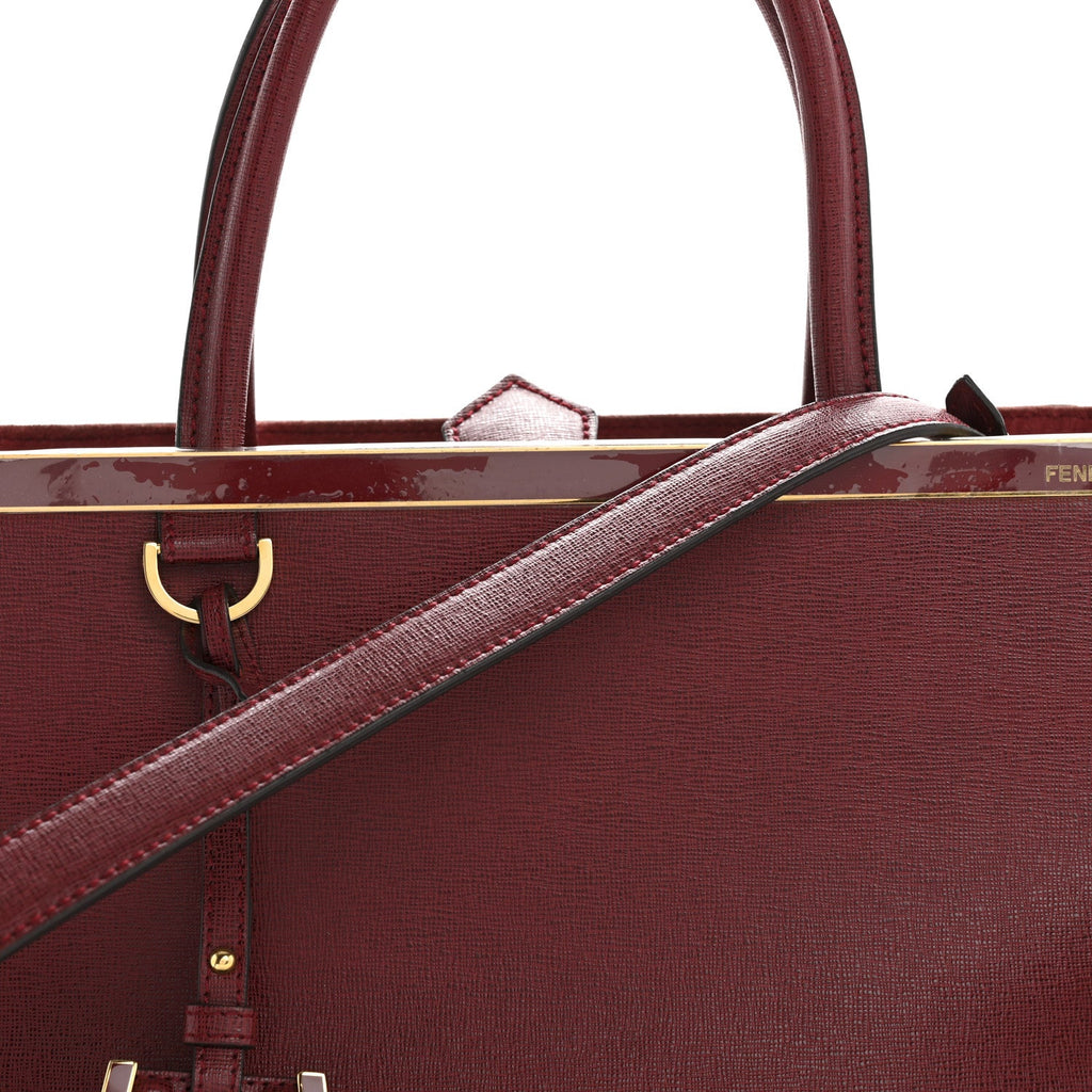 Vitello Elite Regular 2Jours Tote Rosso Scuro Ciliegia