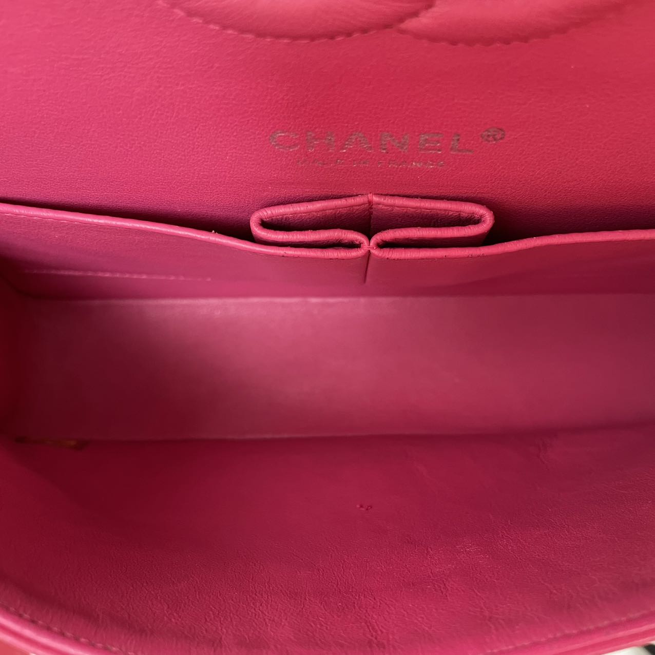 Chanel Pink Timeless Medium Double Flap Bag 2014
