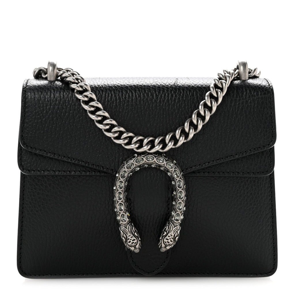 Calfskin Mini Dionysus Shoulder Bag Black