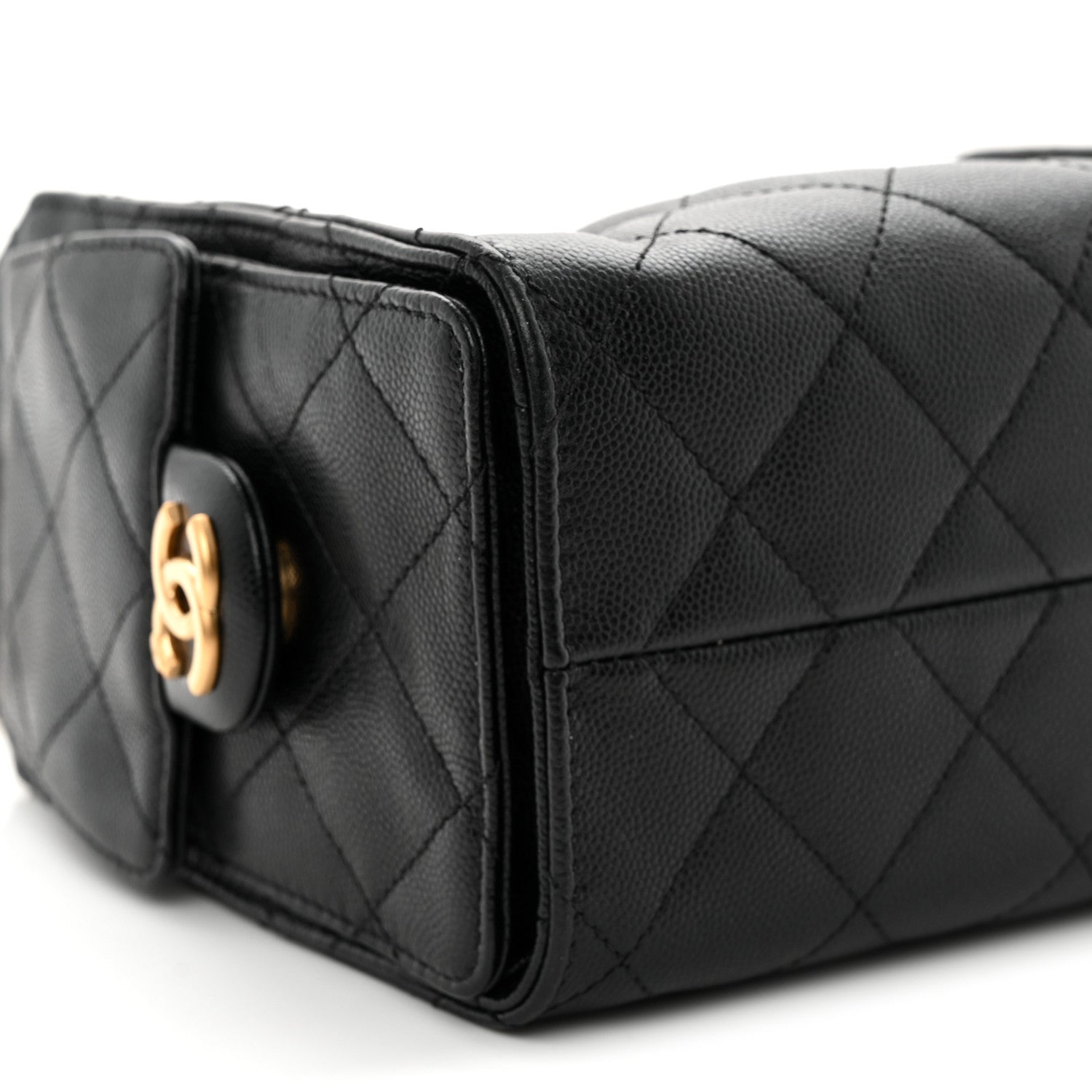 Caviar Quilted Mini Chanel 25 Handbag Black