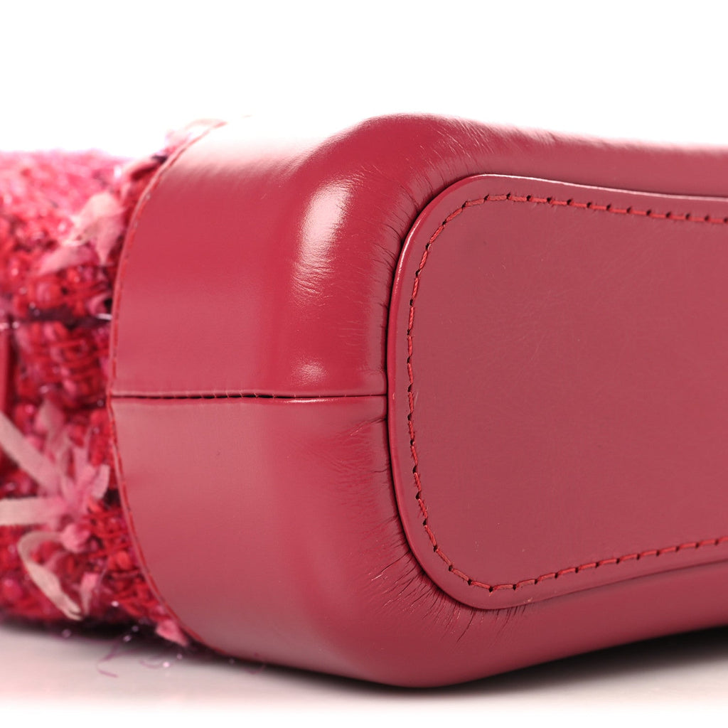 Tweed Calfskin Small Gabrielle Hobo Pink