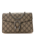 GG Supreme Monogram Mini Dionysus Chain Wallet Beige Taupe