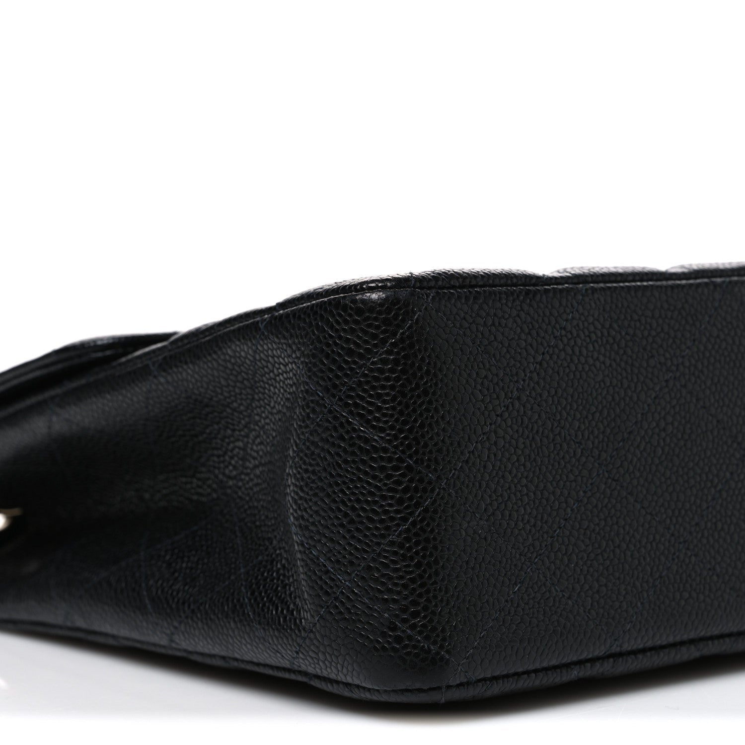 Caviar Jumbo Single Flap Black