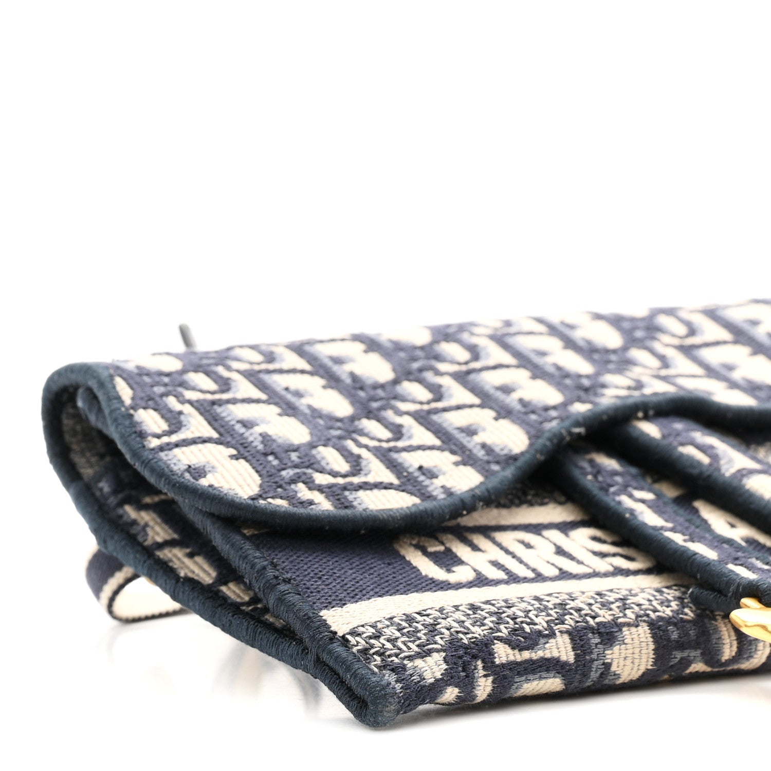 Oblique Slim Saddle Pouch Blue